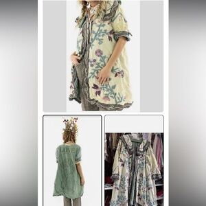 Magnolia Pearl Applique jooles Coat Jacket 547 Agave